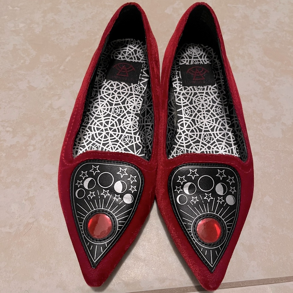 Strange Cvlt Velvet Flats